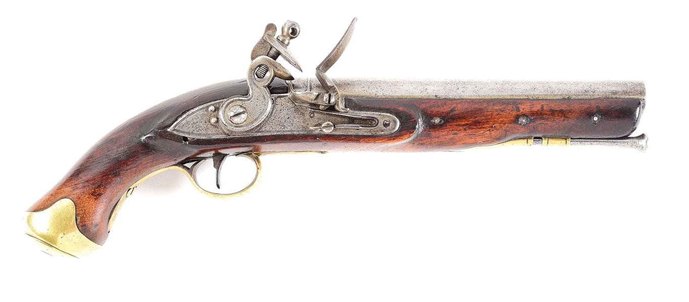 (A) A COMPOSITE BRITISH FLINTLOCK PISTOL IN THE STYLE OF AN EAST INDIA COMPANY PATTERN LIGHT DRAGOON.