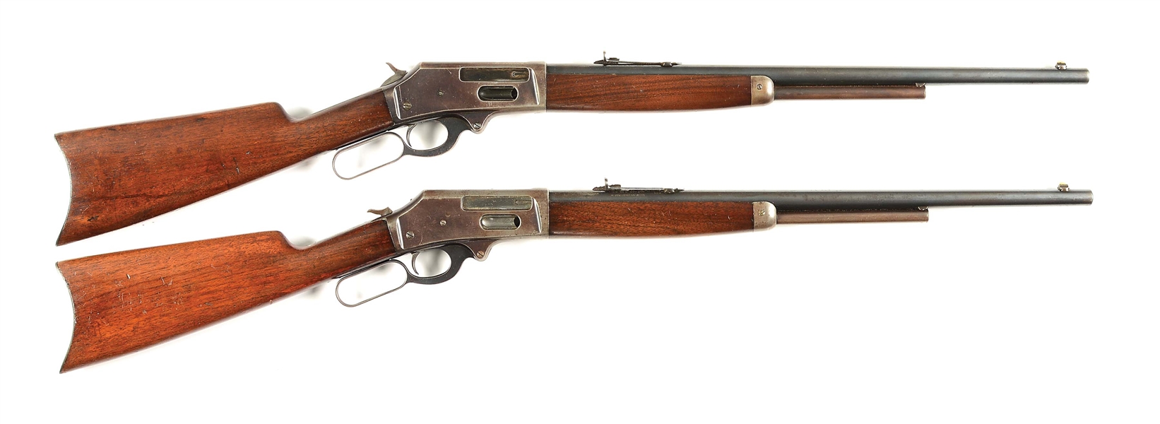(C) RARE COLLECTORS LOT OF 2: STEVENS 425 HIGH POWER LEVER ACTION RIFLES.