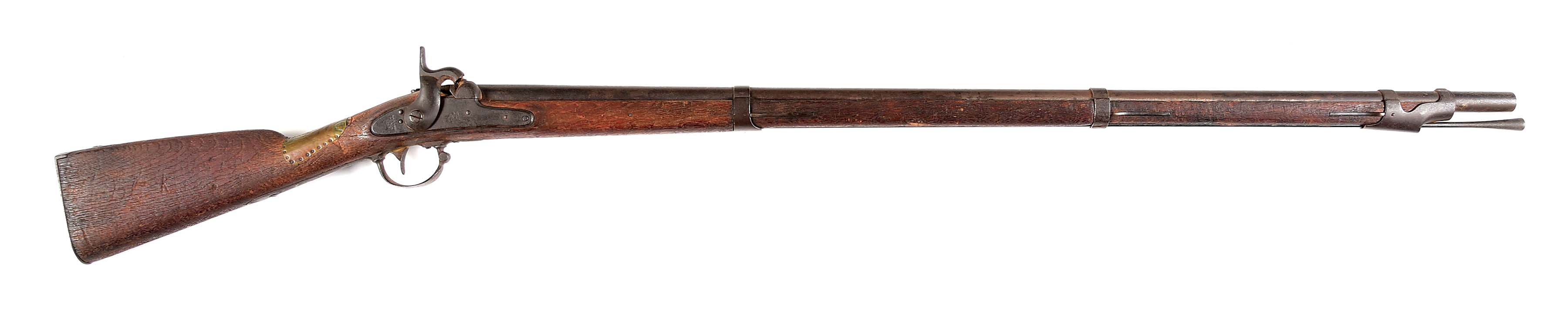 A) model 1842 springfield percussion musket from battle of south mountain. 