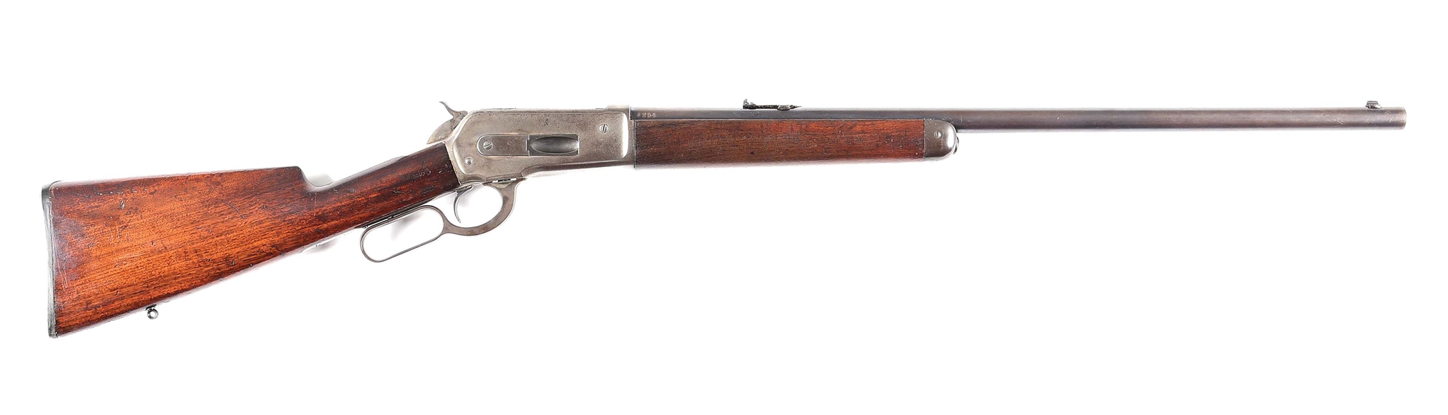 (A) WINCHESTER MODEL 1886 .45-90 LEVER ACTION RIFLE.