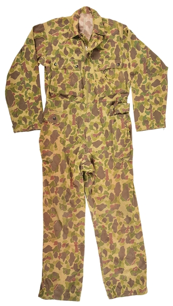 WORLD WAR II US ARMY FROGSKIN CAMOUFLAGE ONE PIECE COVERALLS