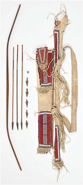 BOW CASE AND QUIVER AND BOW & ARROW(S).