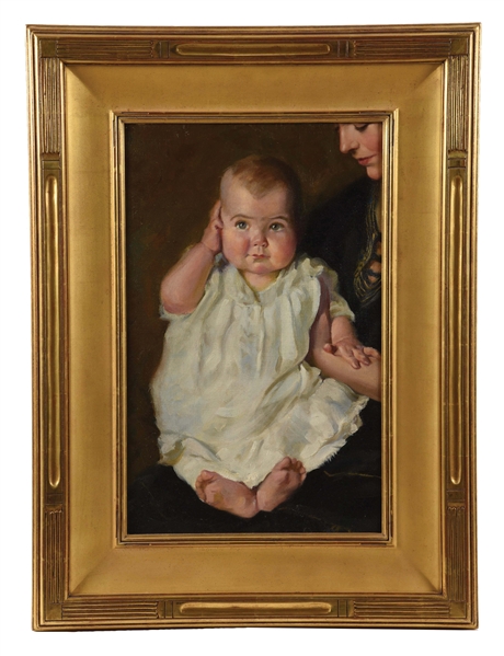 FREDERICK SANDS BRUNNER (AMERICAN, 1866 - 1954) PORTRAIT OF JANET.