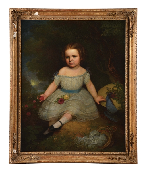 JOHN WESLEY JARVIS (AMERICAN, 1781 - 1839) PORTRAIT OF CLARA SINCLAIR.