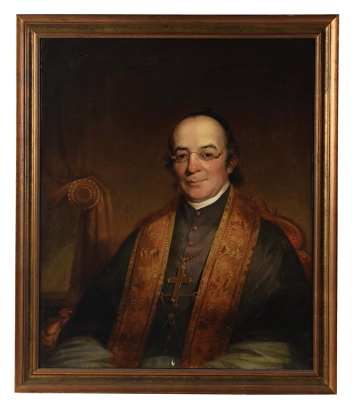 ATTRIBUTED TO PHILIP TILYARD (AMERICAN, 1785 - 1830) PORTRAIT THE MOST REVEREND AMBROSE MARECHAL, ARCHBISHOP OF BALTIMORE.