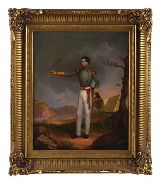 ATTRIBUTED TO TITAN PEALE (AMERICAN, 1799 - 1885) PORTRAIT OF MAJOR STEPHEN H. LONG ON THE ROCKY MOUNTAIN EXPEDITION (1819 - 1820).