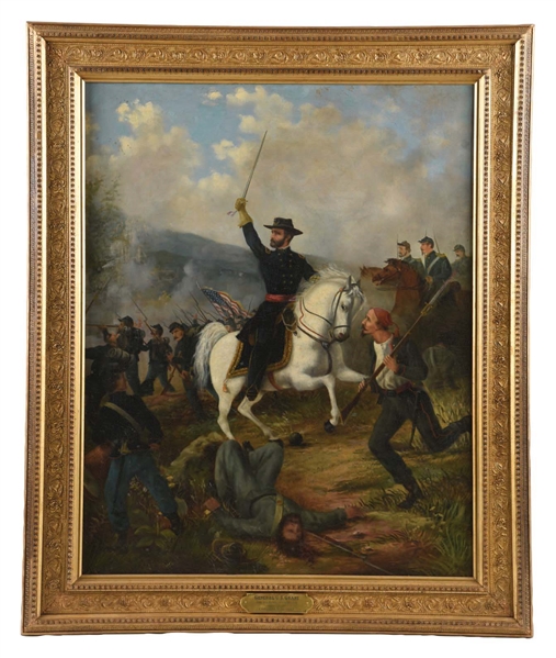 ATTRIBUTED TO CHRISTIAN SCHUSSELE (AMERICAN, 1824 - 1879) GENERAL U.S. GRANT, THE WILDERNESS CAMPAIGN.