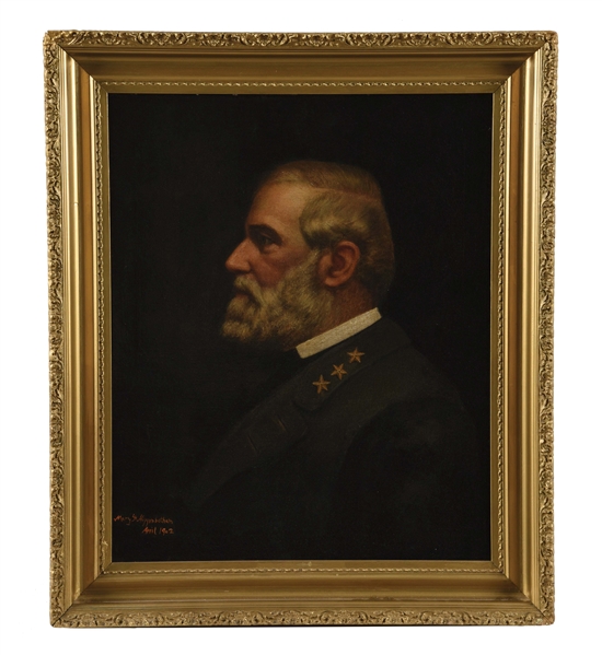 MARY K HIGGINBOTHAM (AMERICAN, DATES UNKNOWN) PORTRAIT OF GENERAL ROBERT E. LEE.