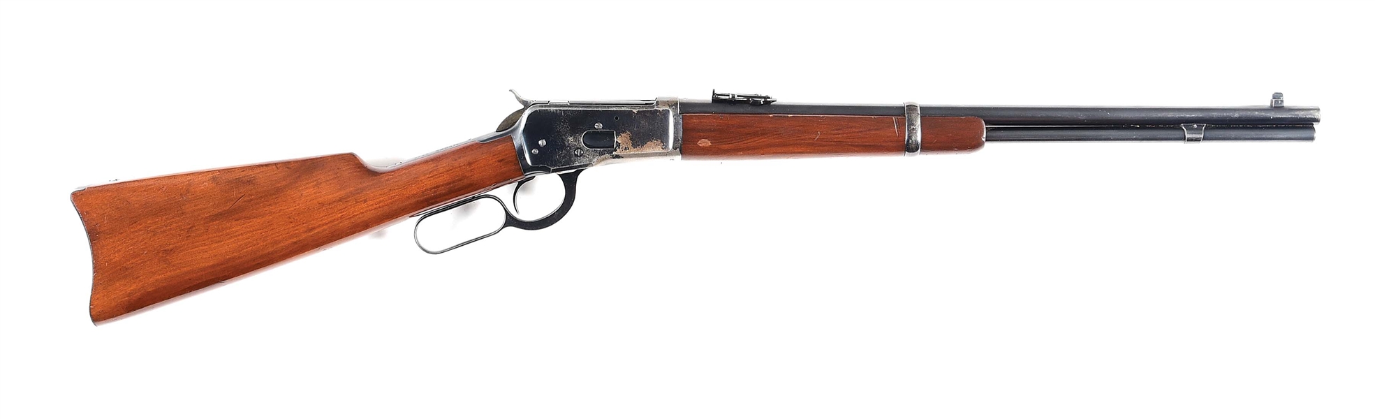 (C) WINCHESTER MODEL 1892 LEVER ACTION SADDLE RING CARBINE.