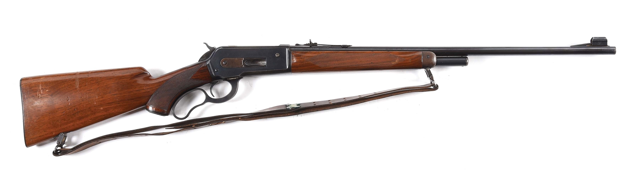 (C) WINCHESTER 71 LEVER ACTION RIFLE.