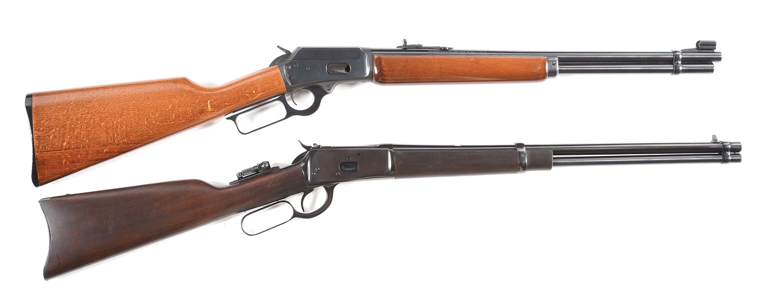 (M) LOT OF TWO: (A) MARLIN 1894 LEVER ACTION CARBINE (B) ROSSI MODEL 92 LEVER ACTION CARBINE