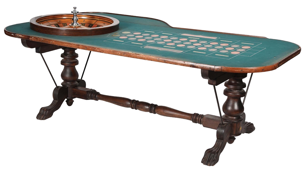 FANTASTIC FULL SIZE PERIOD ROULETTE TABLE.