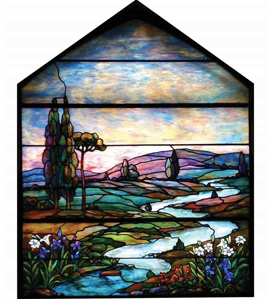 TIFFANY STAINED GLASS WINDOWS.