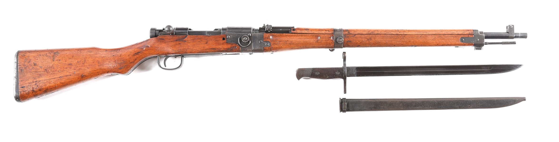 (C) MATCHING IMPERIAL JAPANESE TYPE 2 PARATROOPER BOLT ACTION RIFLE.