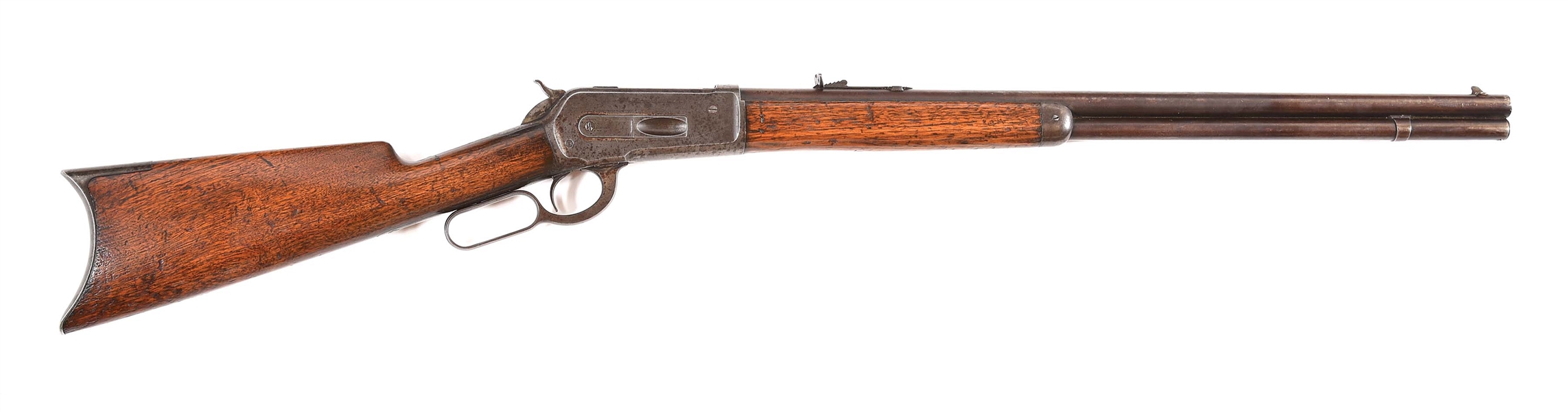 (A) EARLY WINCHESTER MODEL 1886 .40-82 LEVER ACTION RIFLE