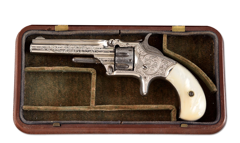 (A) SMITH & WESSON NO. 1-1/2 REVOLVER WITH FITTED CASE 