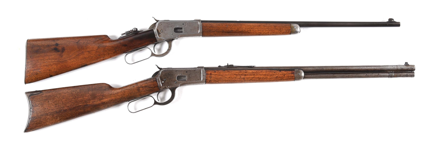 (C) LOT OF 2: WINCHESTER 53 AND 1892 LEVER ACTION RIFLES.