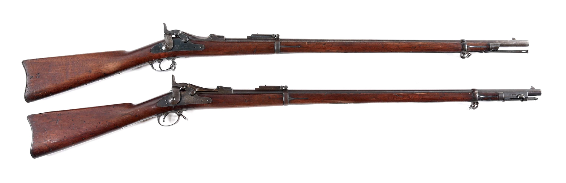 (A) LOT OF 2: SPRINGFIELD 1884 TRAPDOOR RIFLES.