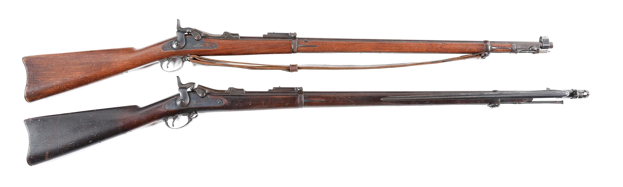 (A) LOT OF 2: SPRINGFIELD 1884 AND 1873 TRAPDOOR RIFLES.