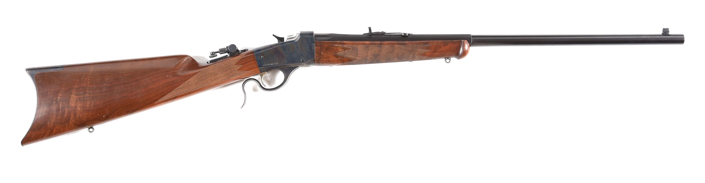 (M) BROWNING MODEL 1885 SINGLE SHOT .45 COLT RIFLE