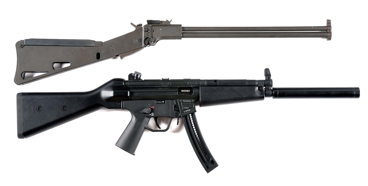 (M) LOT OF 2: SPRINGFIELD M6 AND GERMAN SPORT GUNS GSG-5 SEMI AUTOMATIC RIFLES.