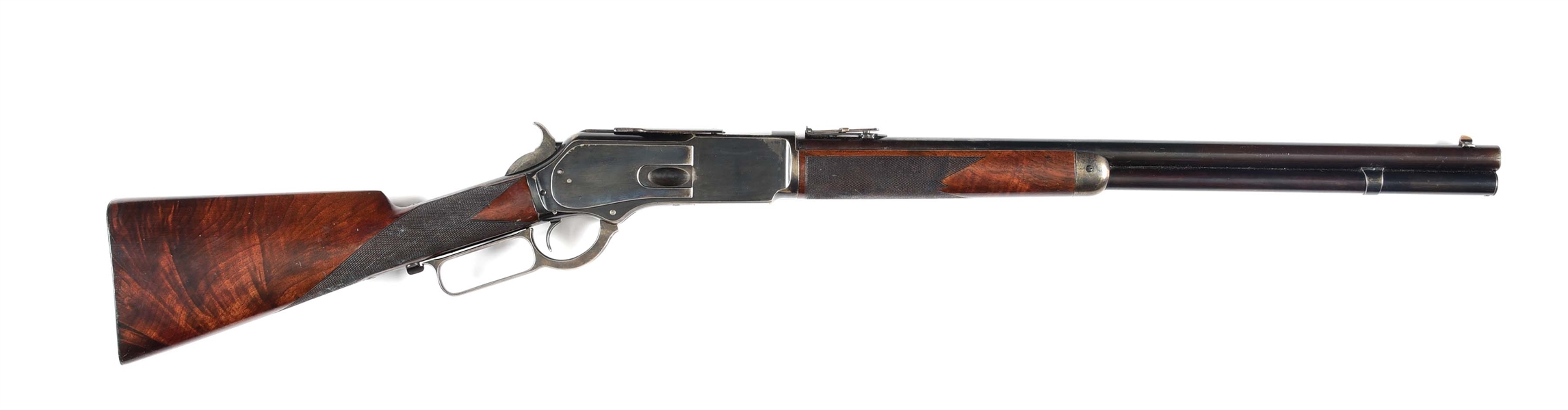 (A) WINCHESTER MODEL 1876 .45-60 WCF LEVER ACTION RIFLE.