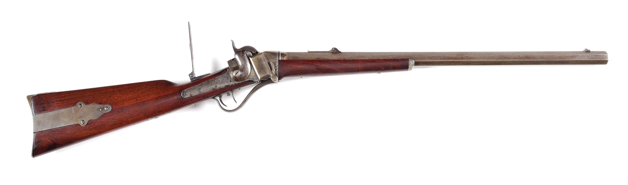 (A) SHARPS MODEL 1853 SLANT BREECH SPORTING RIFLE.