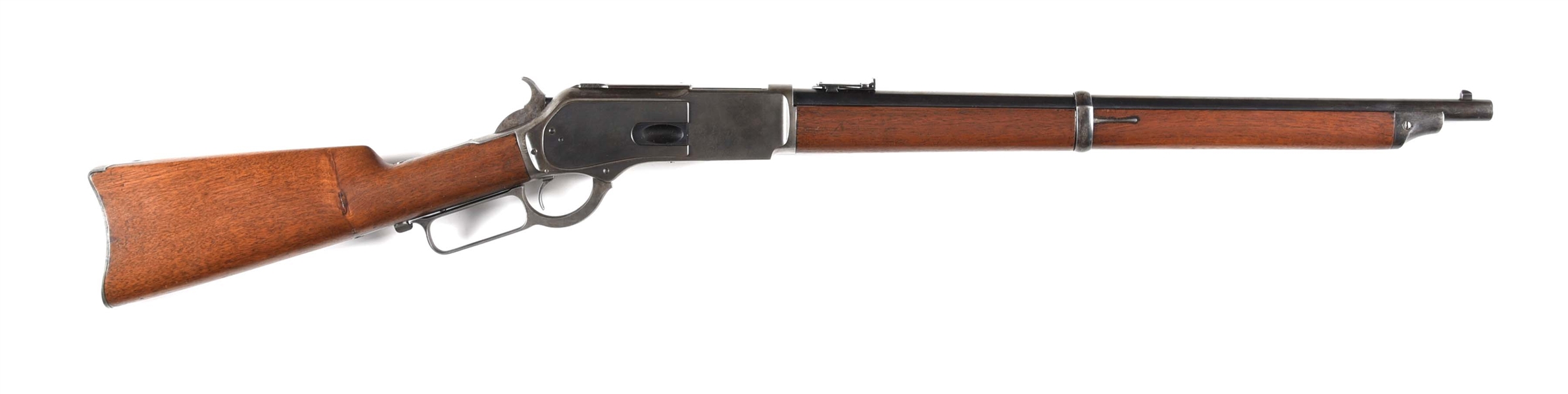 (A) WINCHESTER MODEL 1876 .45-75 LEVER ACTION CARBINE.