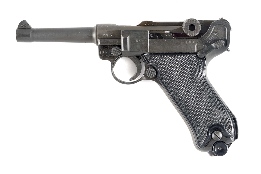 (C) SCARCE MAUSER "BYF/42" CODE PHOSPHATE FINISHED PORTUGUESE M/943 CONTRACT LUGER, FORMER DR. GEOFFREY STURGESS COLLECTION.
