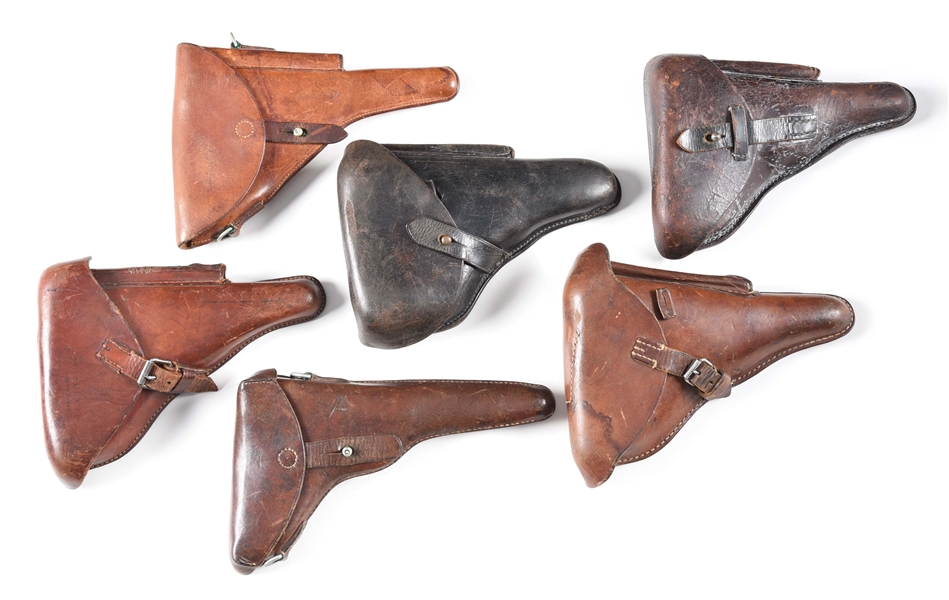 LOT OF 6: LUGER HOLSTERS.