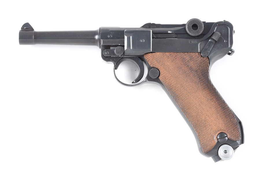 (C) FRENCH ASSEMBELED MAUSER BANNER LUGER SEMI AUTOMATIC PISTOL.