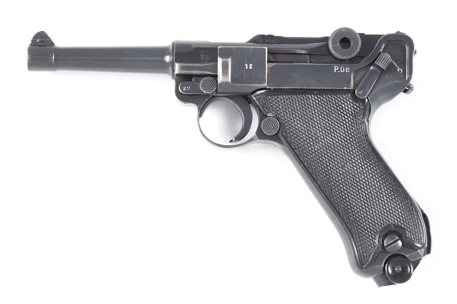 (C) MAUSER BANNER "42" DATED P.08 SEMI-AUTOMATIC PISTOL. 