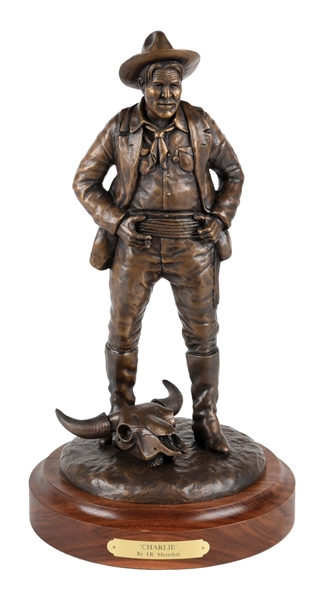 "CHARLIE" BRONZE BY J.R. MEREDITH.