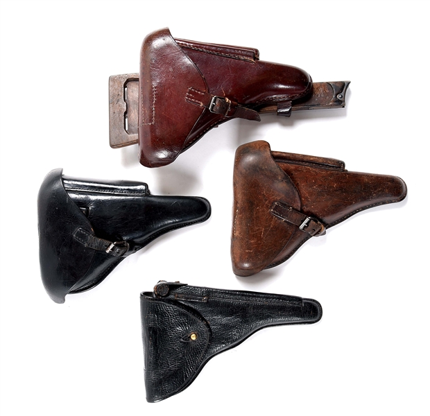 LOT OF FOUR LUGER HOLSTERS 