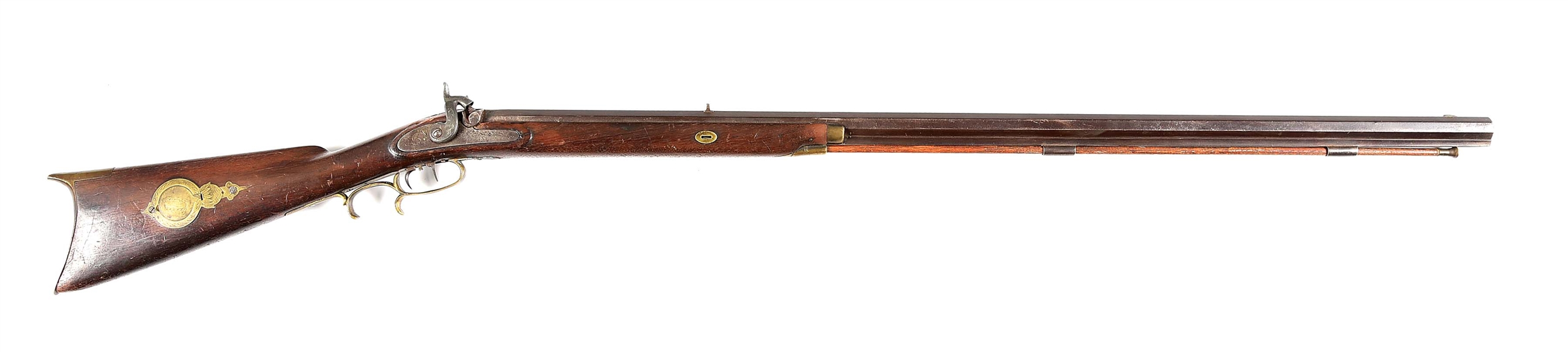 (A) SCHNEIDER & CO TENNESSEE MARKED PERCUSSION RIFLE.