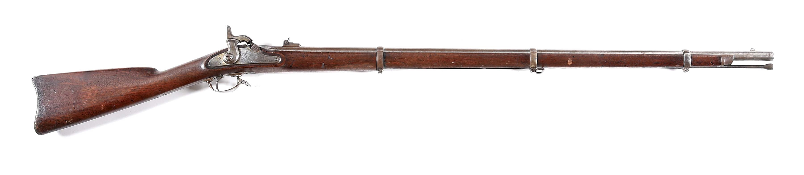 (A) NORRIS & CLEMENT 1861 PERCUSSION RIFLE.