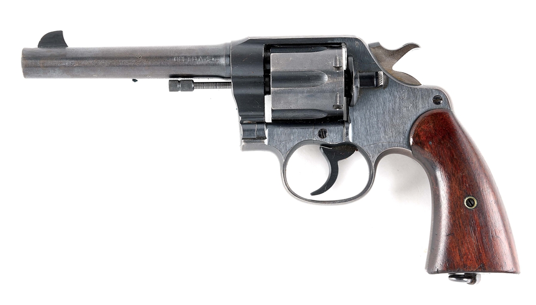 (C) COLT 1917 REVOLVER WITH HOLSTER AND AMMUNITION.
