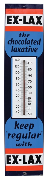 PORCELAIN EX-LAX THERMOMETER.