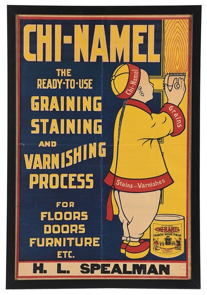 PAPER POSTER FOR CHI-NAMEL PAINT.