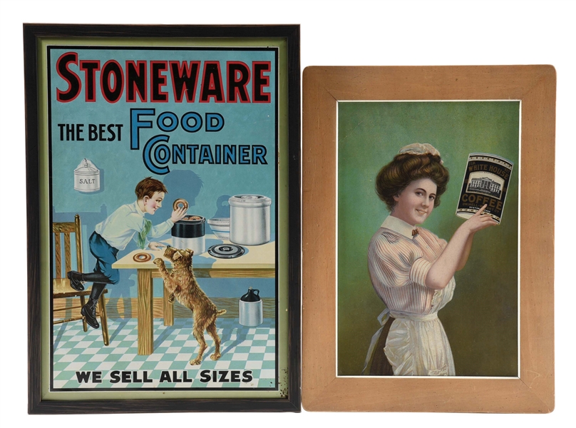 LOT OF 2: KITCHEN ADVERTISING SIGNS.