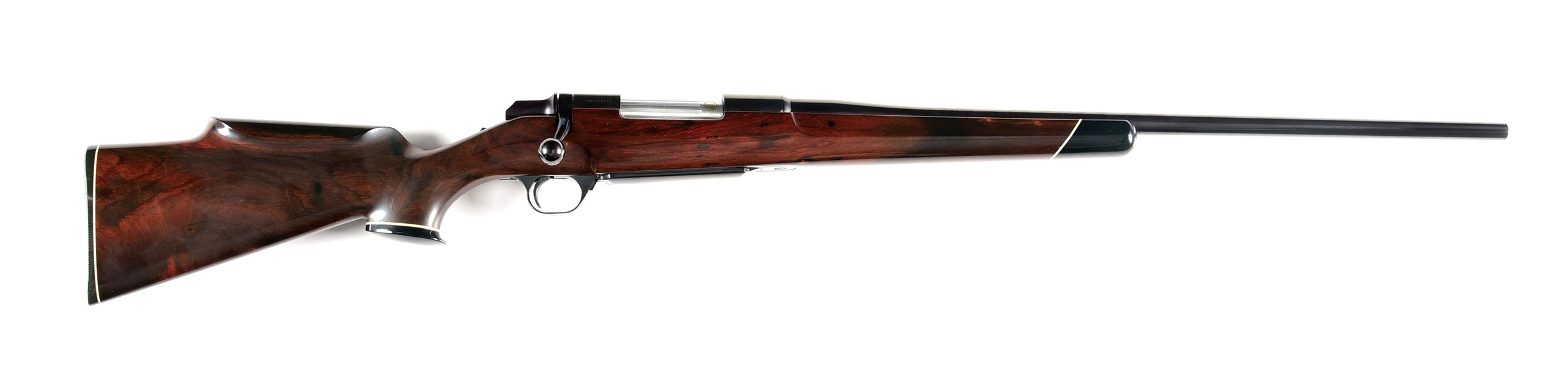 (M) INDIAN ROSEWOOD STOCKED BROWNING BBR BOLT ACTION RIFLE.