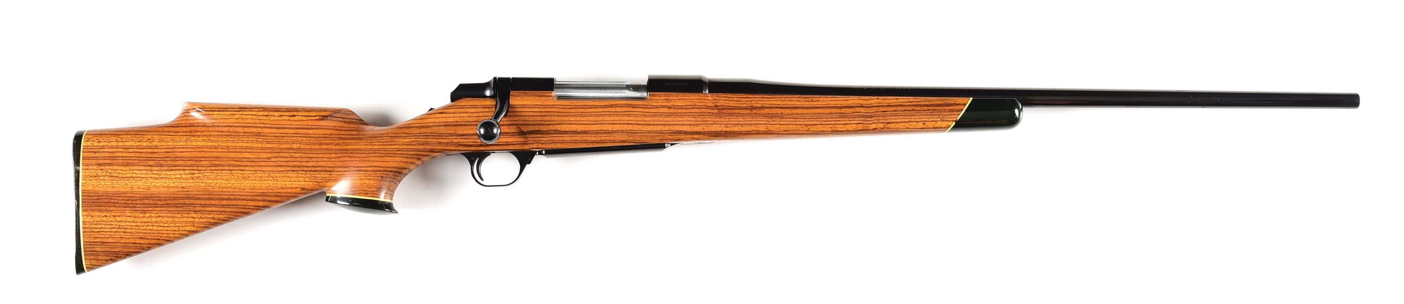 (M) ZEBRA WOOD (MICROBERLINA BRAZZAVILLENSIS) STOCKED BROWNING BBR BOLT ACTION RIFLE.