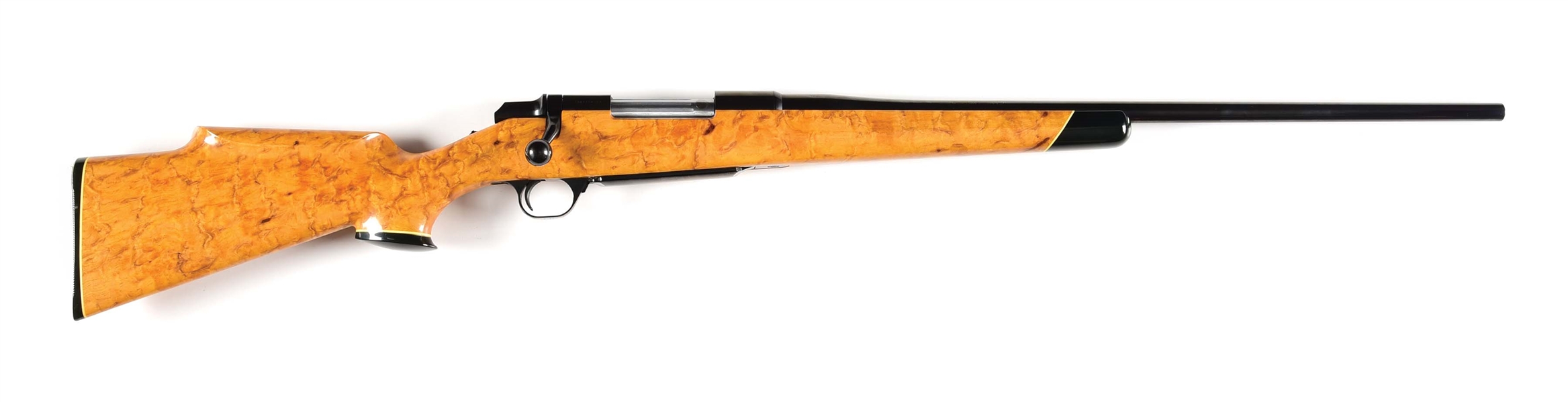 (M) RED ELM BURL (ULMUS RUMBRA) STOCKED BROWNING BBR BOLT ACTION RIFLE.