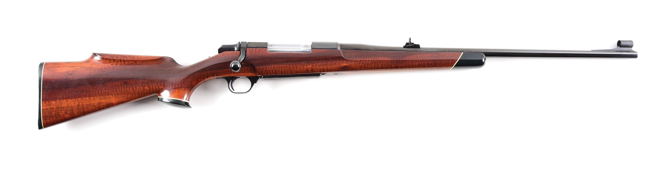 (M) BROWNING BBR BOLT ACTION RIFLE WITH SNAKEWOOD STOCK.