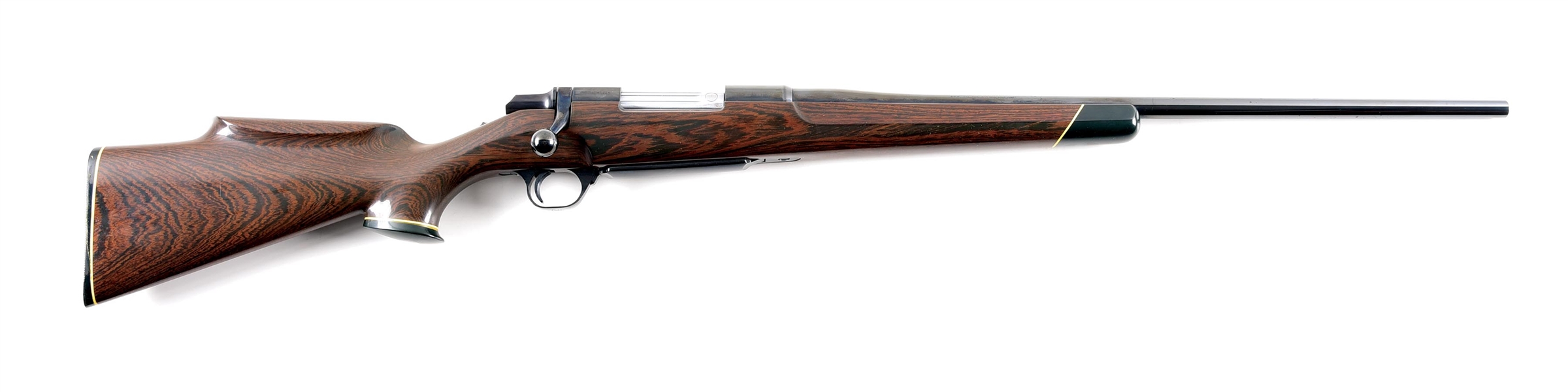 (M) BROWNING BBR BOLT ACTION RIFLE WITH WENGE MILLIETIA LAURENTII STOCK.