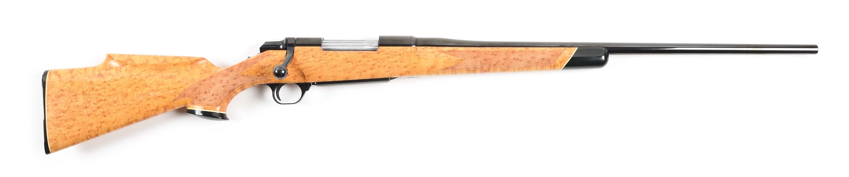 (M) BROWNING BBR BOLT ACTION RIFLE WITH MAPLE (BIRDSEYE)/ ACER SACCHARUM STOCK.