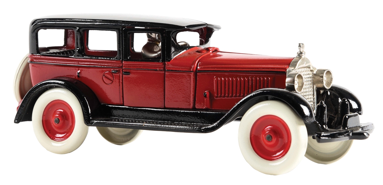 CAST-IRON CONTEMPORARY DON LEWIS PACKARD AUTOMOBILE.