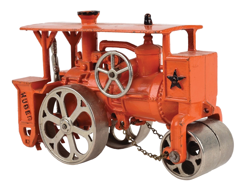 CAST-IRON HUBLEY HUBER ROAD ROLLER TOY.