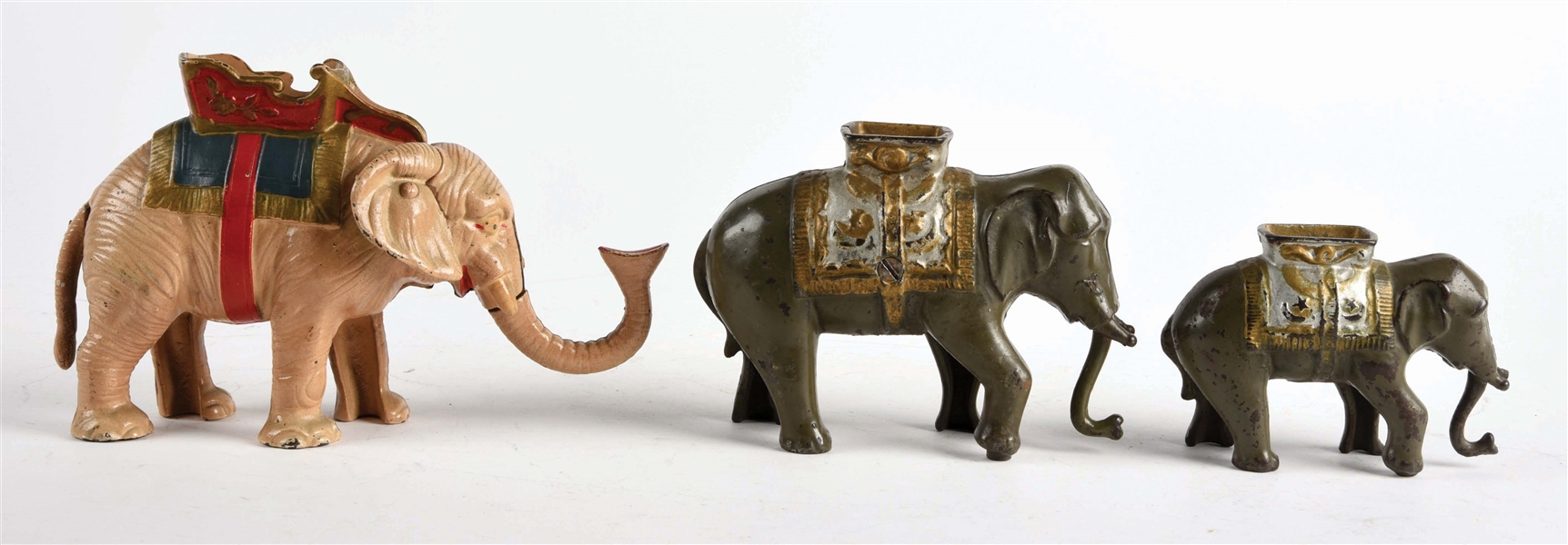 Lot Detail - LOT OF 3: ELEPHANT BANKS.