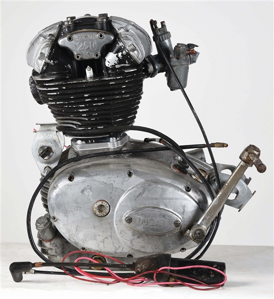 DUCATI 250CC MOTORCYCLE ENGINE, CIRCA MID-1960S.